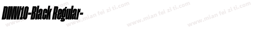 DINW10-Black Regular字体转换